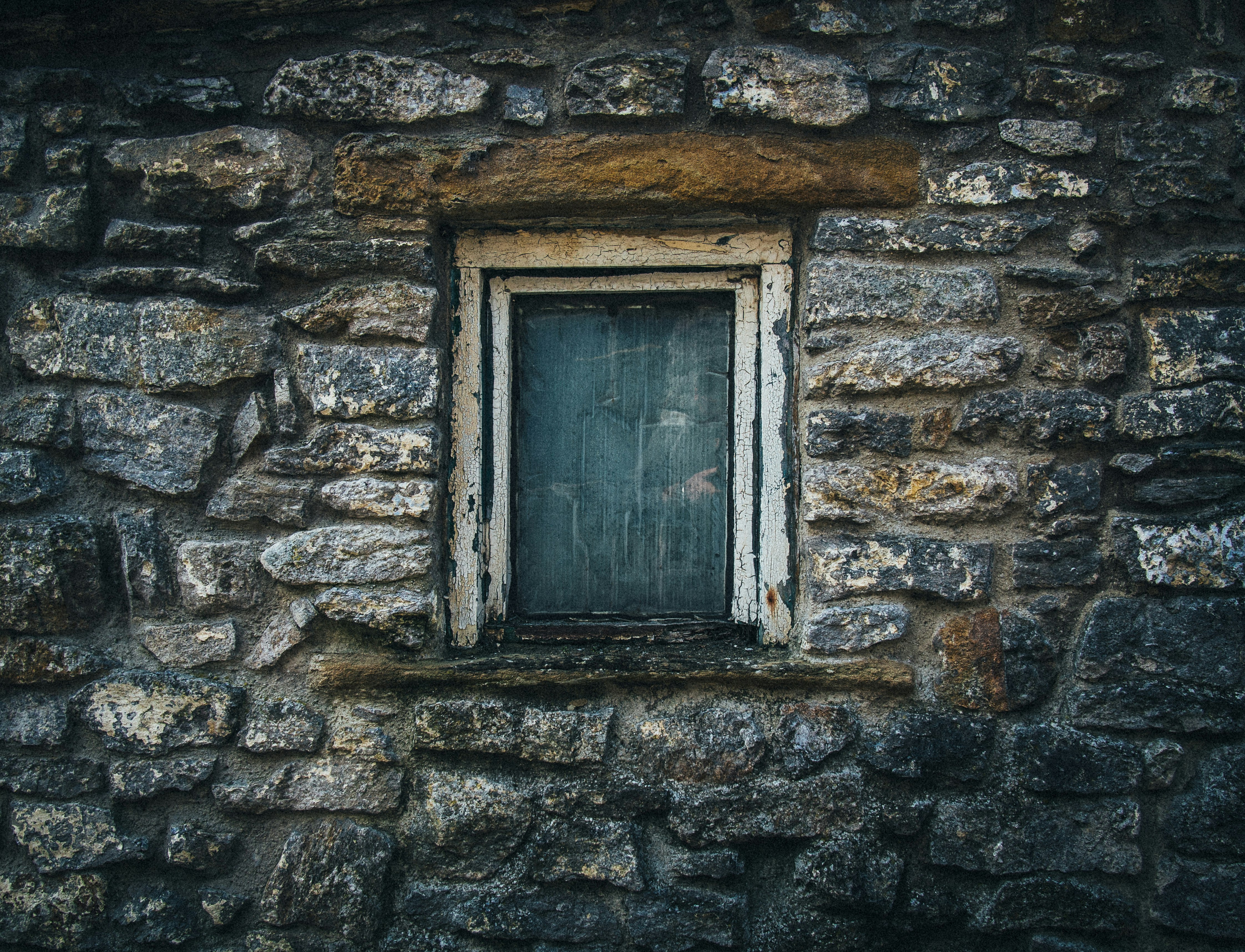 white wooden window frame